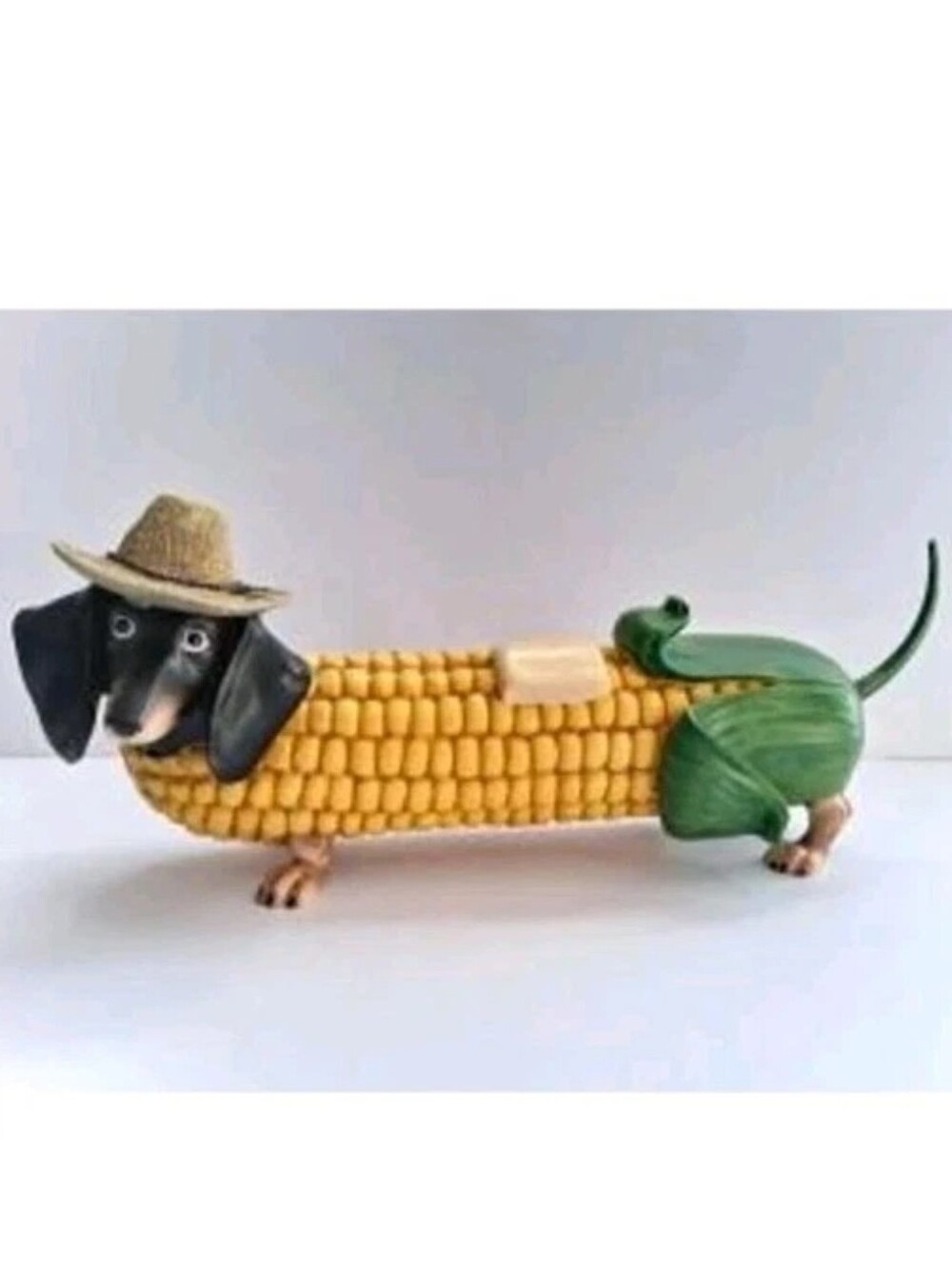 WESTLAND Corn Dog Dachshund Figurine Art NWT